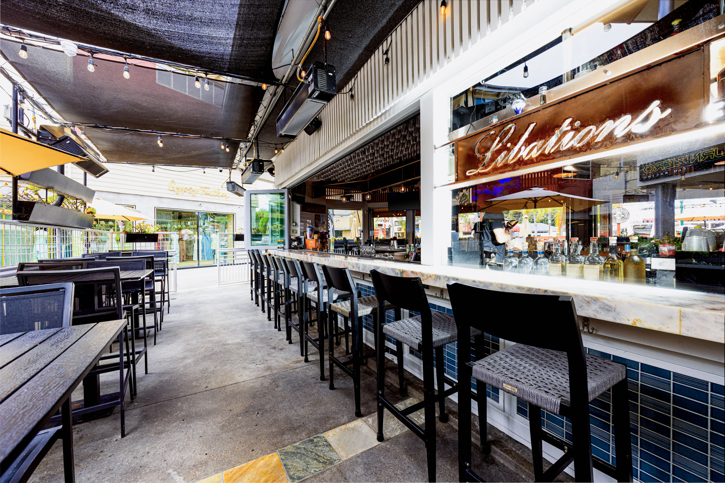 The Libations bar at Bier Garden Encinitas