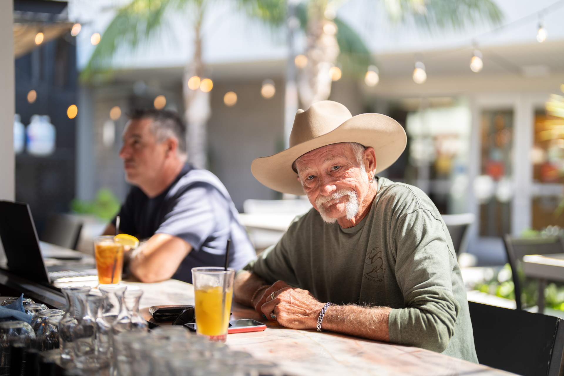Bier Garden open-air patio and bar with craft beer taps